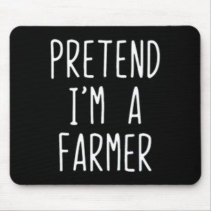 Mousepad Fingir que sou um Farmer Fumando Halloween Engraça