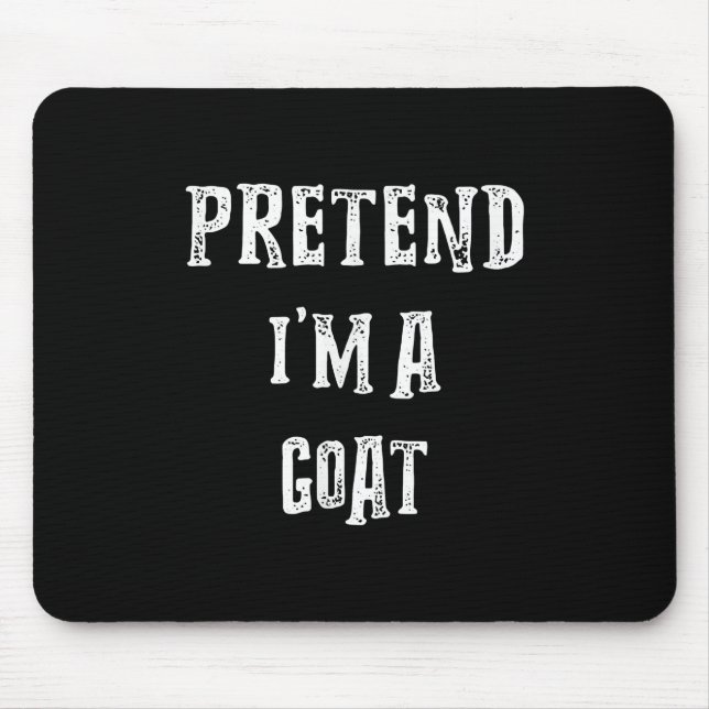 Mousepad Fingir que sou uma fantasia de Dia das Bruxas (Frente)