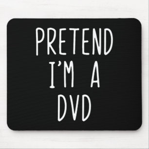 Mousepad Fingir que sou uma fantasia de Dvd Halloween Engra