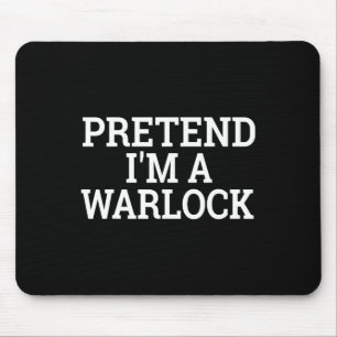 Mousepad Fingir que sou uma fantasia fácil de Halloween pre
