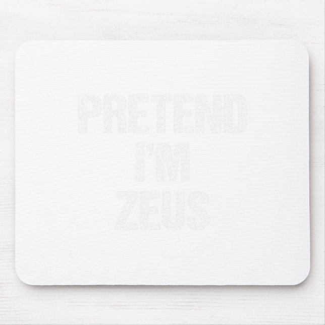 Mousepad Fingir que sou Zeus Costume Grego Festa de Dia das (Frente)