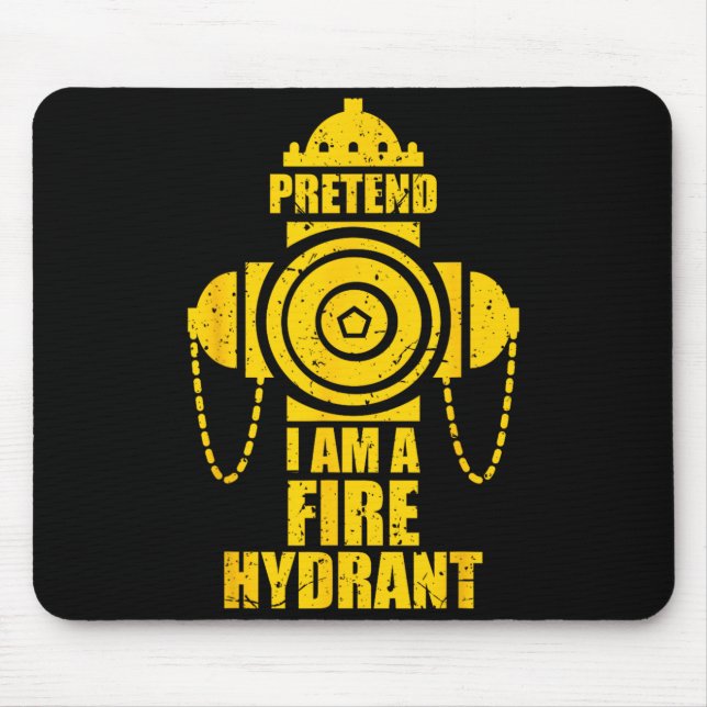 Mousepad Fingir Um Hidrante de Incêndio Festa Preguiçosa de (Frente)