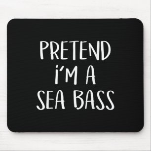 Mousepad Fingir Um Mar B Figurino Peixe Engraçado Halloween