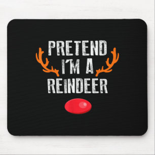 Mousepad Finja que sou uma rena divertido natal preguiçoso