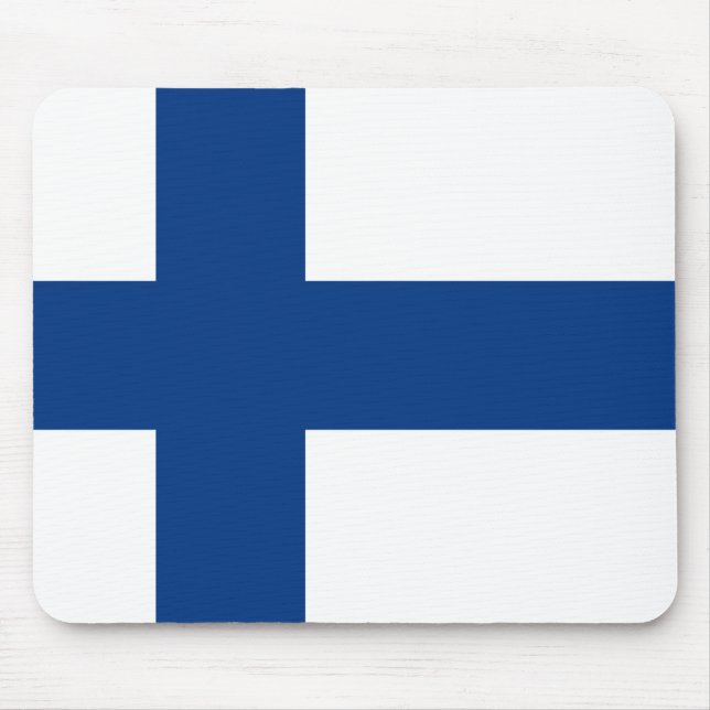Mousepad Finlândia (finlandês) Flag (Frente)