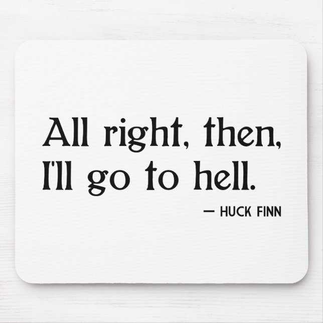 Mousepad Finn do Huck no inferno (Frente)