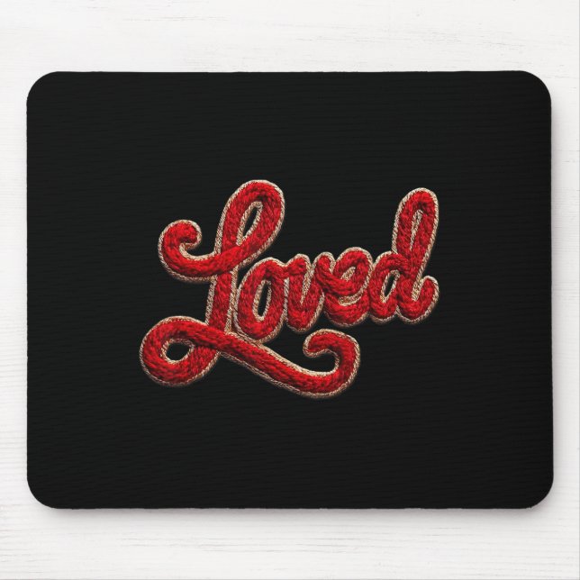 Mousepad Fio Amado Crochê Gancho de Trava Coquette Aconcheg (Frente)