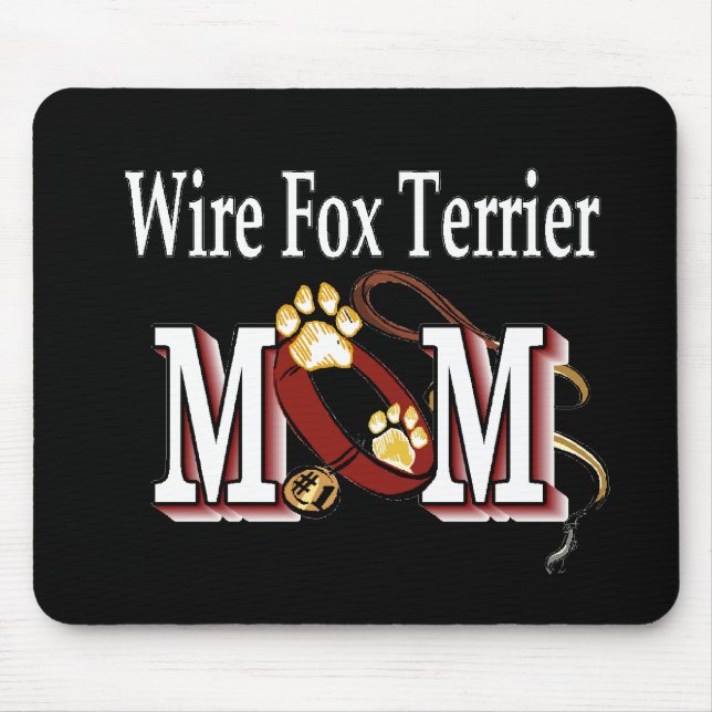 Mousepad Fio Fox Terrier Mãe presentes (Frente)
