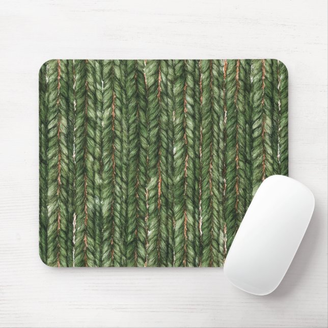 Mousepad Fios Verdes Tecidos Falsos (Com mouse)