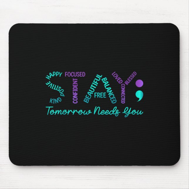 Mousepad Fique Amanhã Precisa Que Você Prevena O Suicídio (Frente)