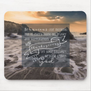 Mousepad Fique ansioso por nada- Phil 4:6