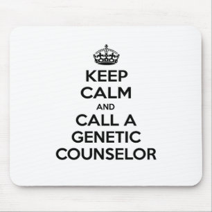 Mousepad Fique calmo e chame um conselheiro genético