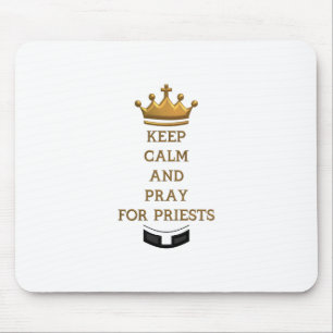 Mousepad Fique calmo e reze por padres