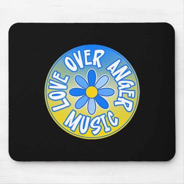 Mousepad Fique Com A Ucrânia Amor Sobre A Música Da Ira 3 (Frente)