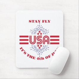 Mousepad Fique ligado é 4 de julho