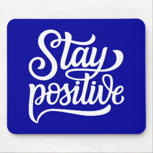 Mousepad Fique Positivo Azul