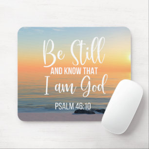Mousepad Fique quieto e saiba que eu sou Deus