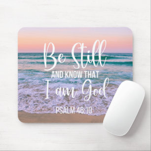 Mousepad Fique quieto e saiba que eu sou Deus