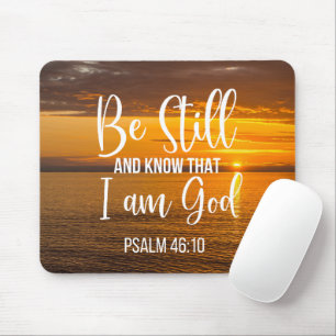Mousepad Fique quieto e saiba que eu sou Deus