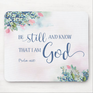 Mousepad Fique quieto e saiba que sou Deus, Ps 46:10