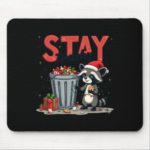 Mousepad Fique Trashy Funny Racoon Memória Feliz Anim de Na
