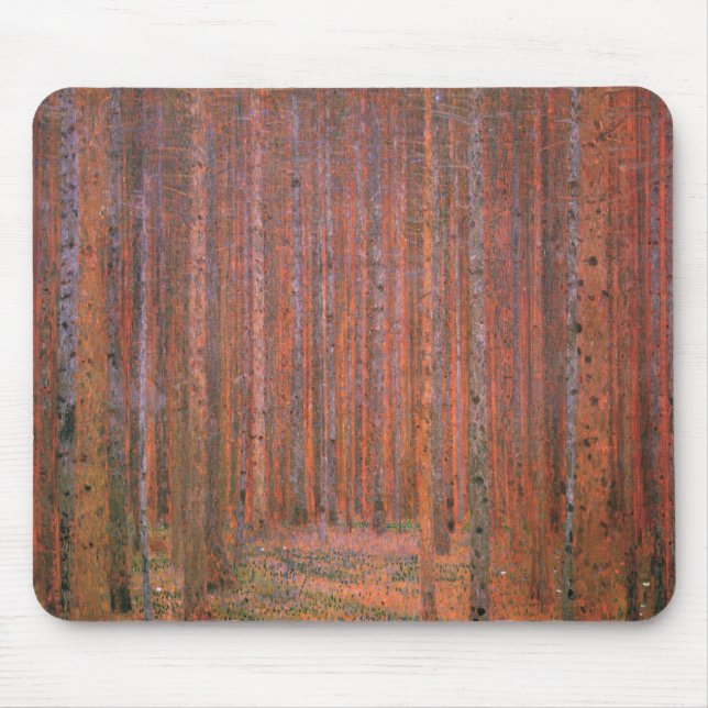 Mousepad Fir Tree Forest (por Gustav Klimt) (Frente)