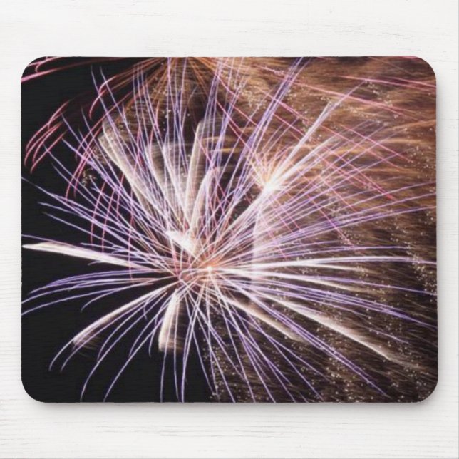 Mousepad Fireworks branco (Frente)