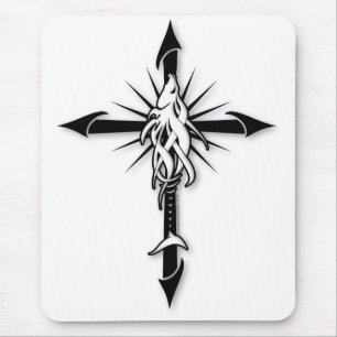 Mousepad Fish-Cross_Shadow
