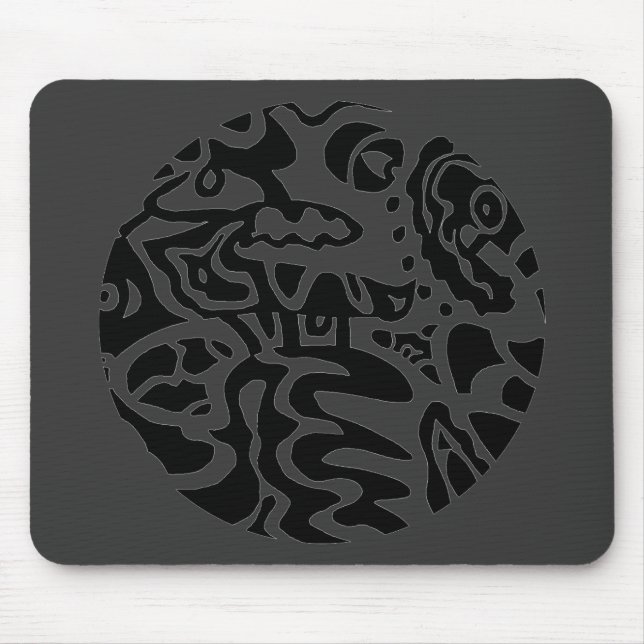 Mousepad "Fish Disk" Abstrato (Frente)