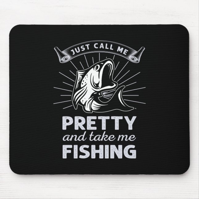 Mousepad Fisher Gift Me Chame De Pesca Bonito (Frente)