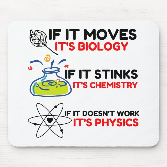 Mousepad FÍSICA DA QUÍMICA BIOLÓGICA DA Ciência (Frente)