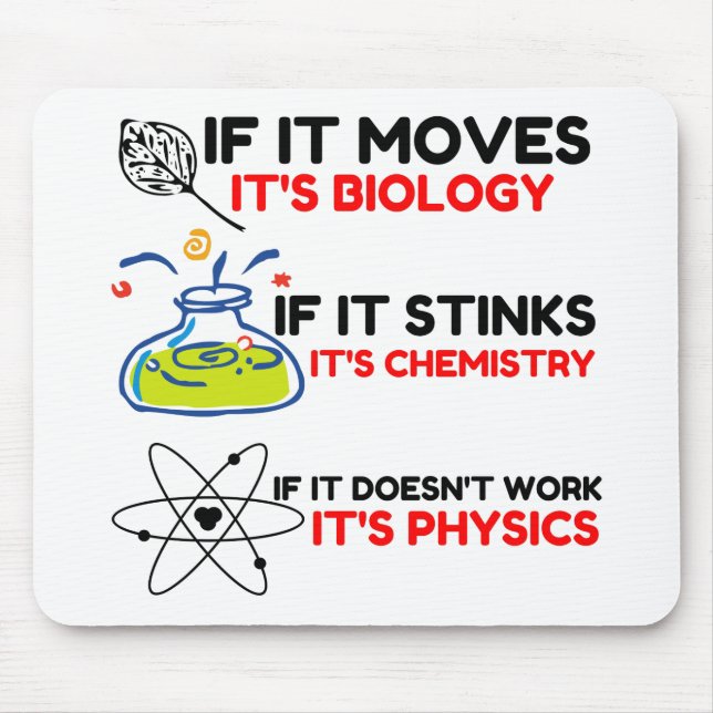 Mousepad FÍSICA DA QUÍMICA BIOLÓGICA DA Ciência (Frente)