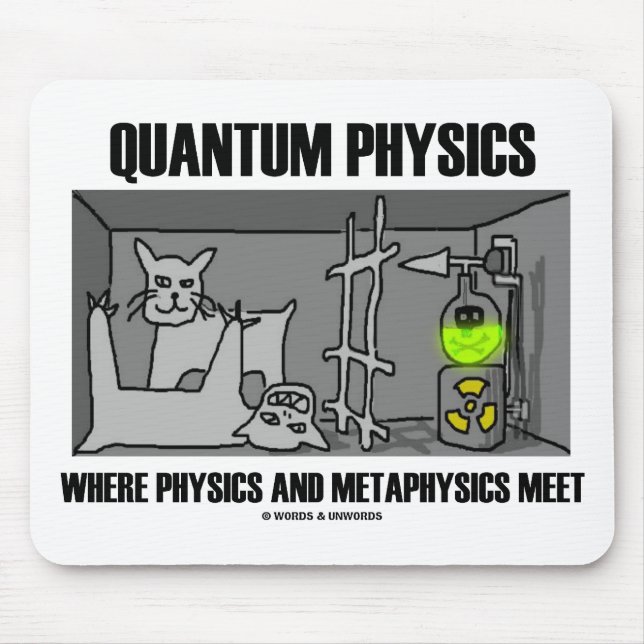 Mousepad Física de quantum onde a física e a metafísica se (Frente)