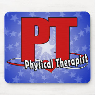Mousepad Fisioterapeuta VERMELHO GRANDE do LOGOTIPO    da