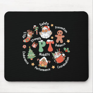 Mousepad Fisioterapia Pt Esquadrão do Papai Noel Natal Fisi