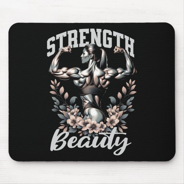 Mousepad Fisique Feminina E Força De Construção De Bacalhau (Frente)