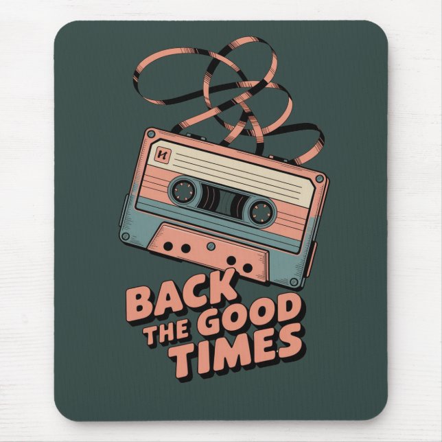 Mousepad Fita Cassete Retro – “De Volta aos Bons Tempos” Vi (Frente)