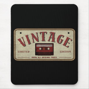 Mousepad Fita Cassete Vintage Edição Limitada Amante de Mús