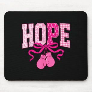 Mousepad Fita Cor-de-Feira Rosa Boxando Luvas Rosa Cancer M