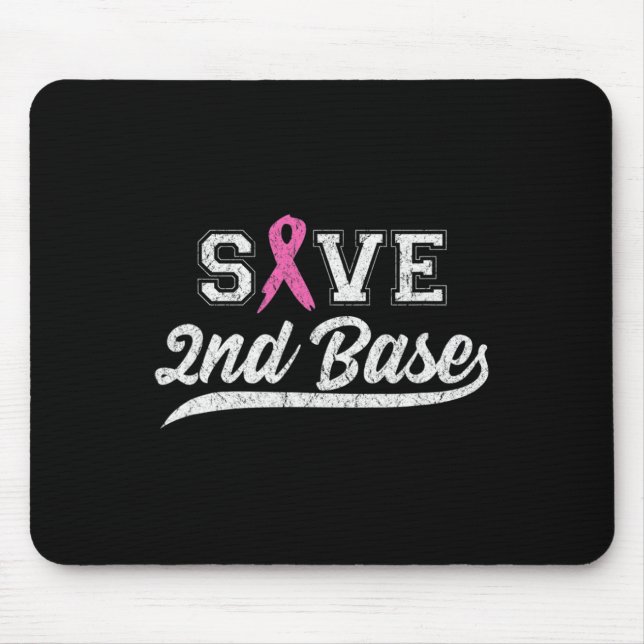 Mousepad Fita Cor-de-Rosa Salvar o Segundo Byse Awarene do  (Frente)