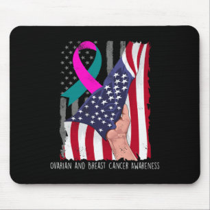 Mousepad Fita da Bandeira Americana de Conscientização do C