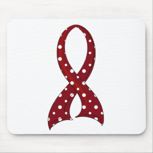Mousepad Fita das bolinhas cancer principal e de pescoço