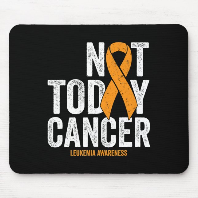 Mousepad Fita de Sensibilização para o Cancer, Não Hoje Lar (Frente)