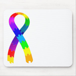 Mousepad Fita do quebra-cabeça do autismo