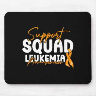 Mousepad Fita Laranja de Conscientização da Leucemia da Equ