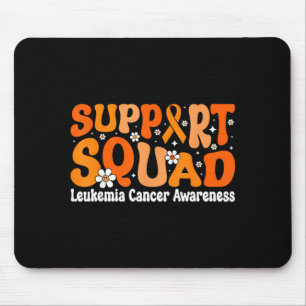 Mousepad Fita laranja de lutadoras mães de leucemia infanti