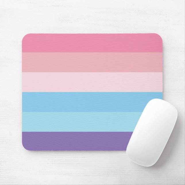 Mousepad Fita rosa azul púrpura (Com mouse)