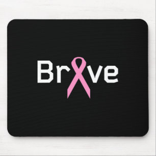 Mousepad Fita Rosa Mundos Corajosos Apoio ao Sobrevivente d