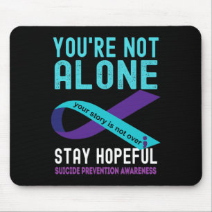 Mousepad Fita Roxa Suporta Sensibilização para a Prevenção