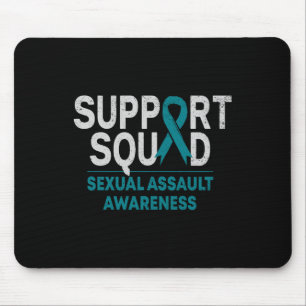 Mousepad Fita Teal Mês de Sensibilização de Ual-Ual de Supo